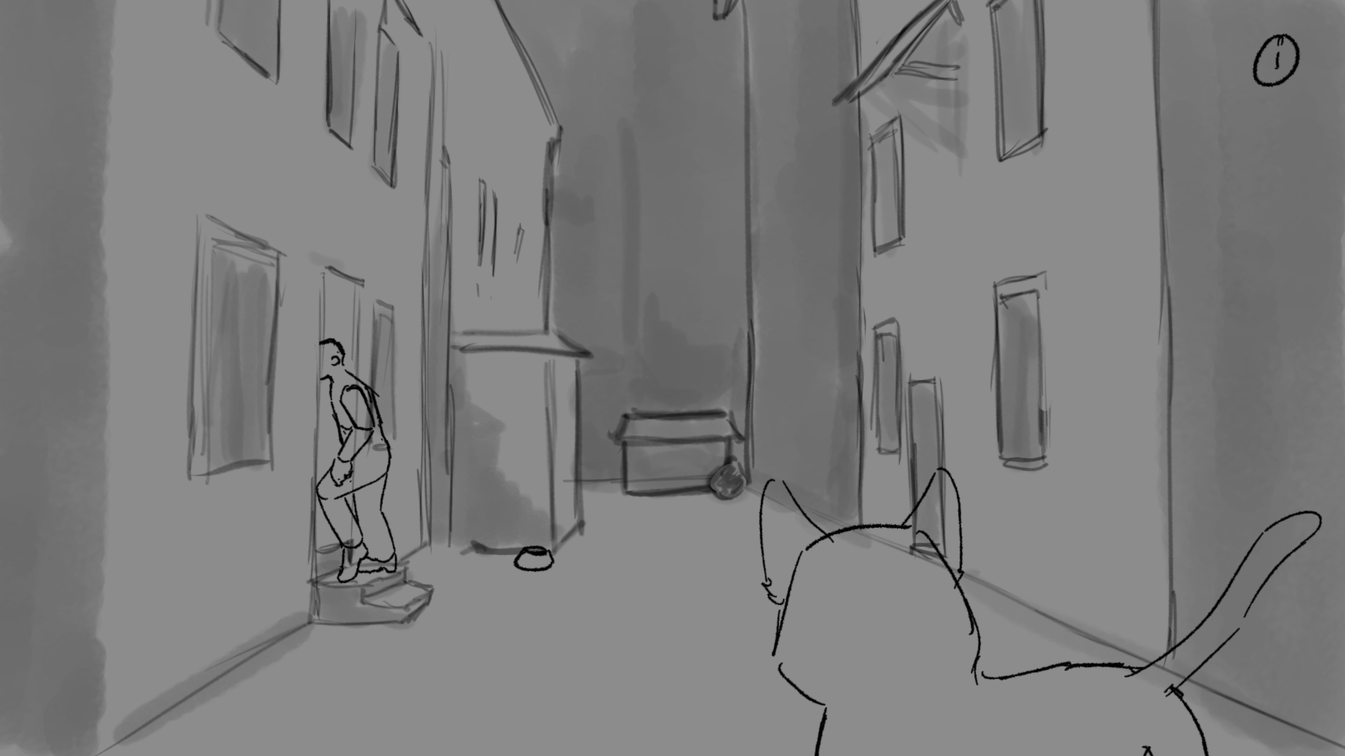 Cat Scene Made with Storyboard Pro