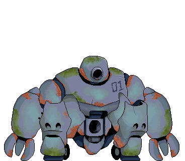 Robot Getup Made with Aseprite