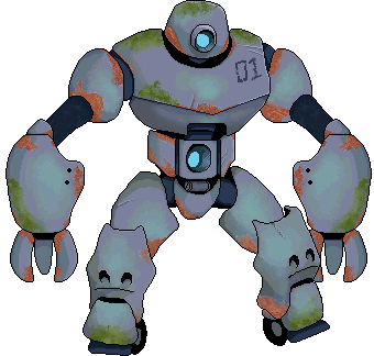 Robot Walk Made with Aseprite