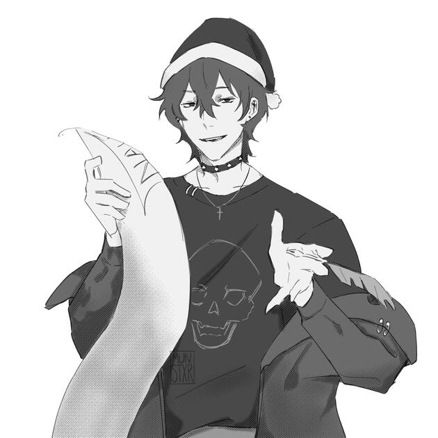 He&#39;s checking it once...